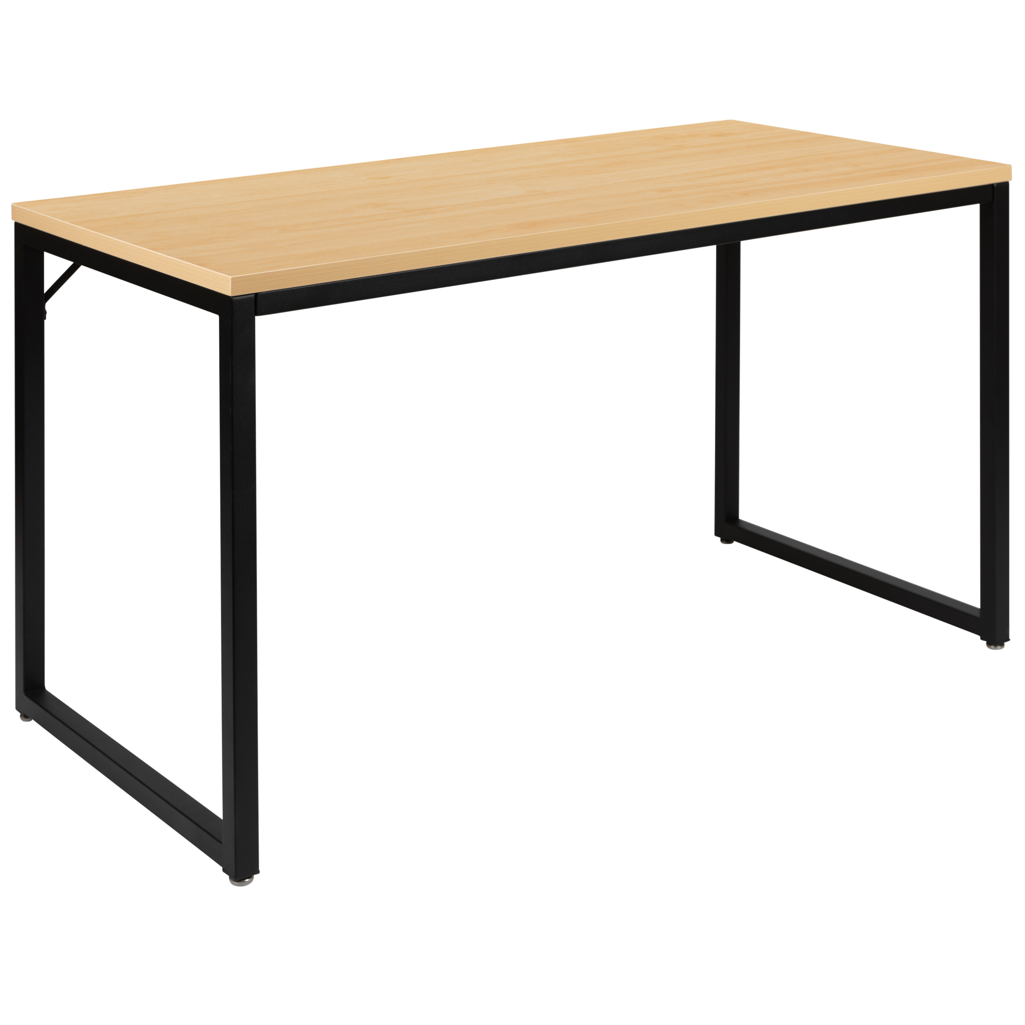 Flash Furniture, 47in.L Commercial Industrial Office Desk in Maple, Width 47.25 in, Height 29.5 in, Depth 23.5 in, Model# GCGF15612MAPBK